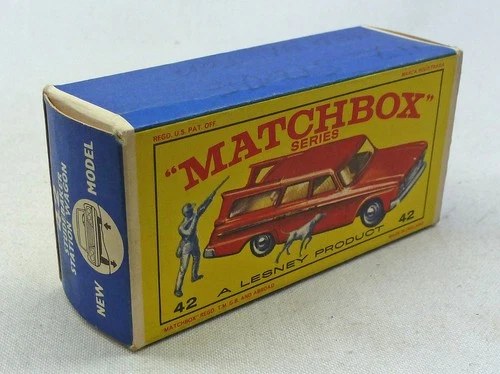 Lesney Matchbox Toys MB42b Studebaker ORIGINAL Empty E2 Type Box
