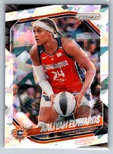 2025 Panini Prizm WNBA #94 Aaliyah Edwards Ice Prizms Basketball