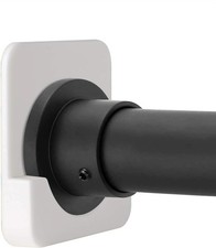 Shower Curtain Rod Holder for Wall Mount Adhesive Shower Tension Rod RetSainer