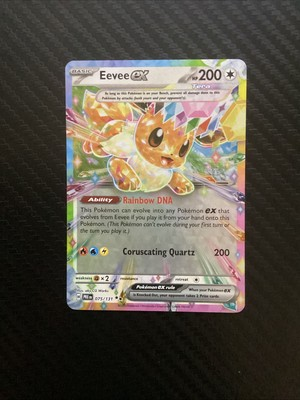 #ad Eevee ex 075 131 Prismatic Evolutions Holo Pokémon TCG Card NM $3.95