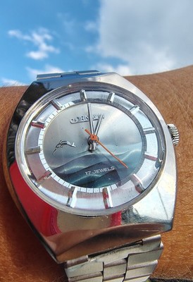 USSR Era Men's 17j Manual Wind Cornavin Watch Rare 2 Tone Dial RUNS