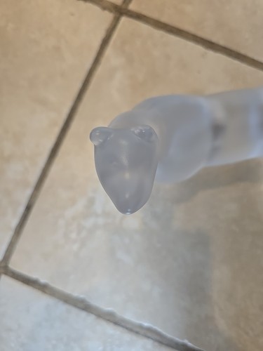 RARE Lladro Daisa Crystal Polar Bear Frosted Glass Figurine 1983 Head Up 8" - Picture 3 of 20