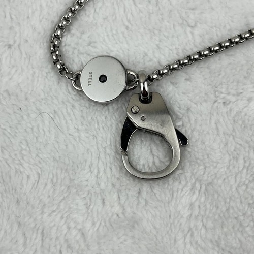 Diesel Men Stainless Steel Necklace Cross Mohawk Hoop Length 65cm Luxury Casual - Afbeelding 5 van 9