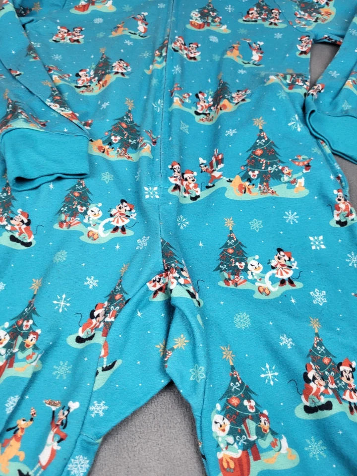 Disney Pijama Mono Niño 7 Azul Ligero Cremallera Completa Sudadera con Capucha Navidad AOP Foto 2 de 4