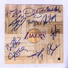 Kobe Bryant Shaquille O’Neal 2000-01 Lakers Team Signed Floorboard COA