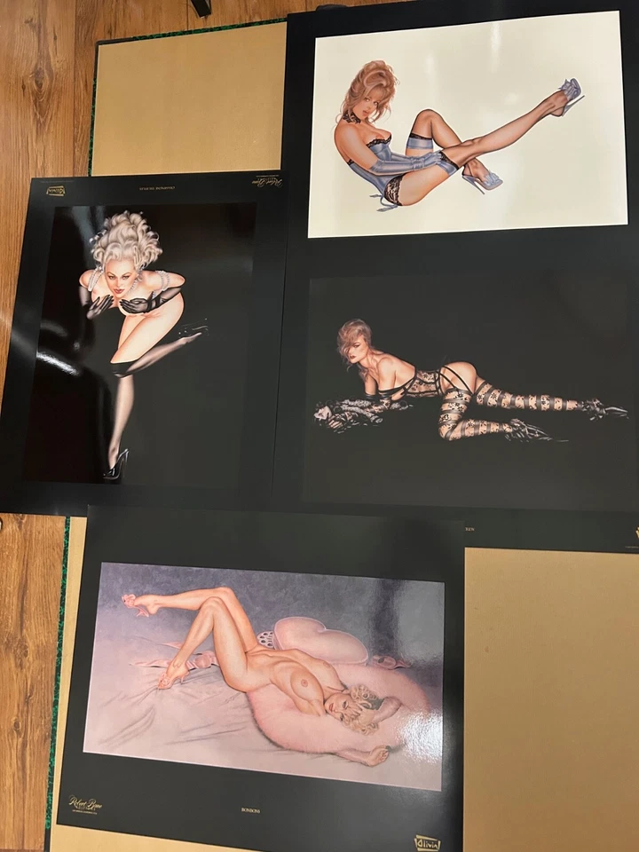 OLIVIA LA COLECCIÓN PIN-UP 1993 ROBERT BANE EDICIONES 12 IMPRESIONES ARTÍSTICAS #2162 Foto 4 de 4