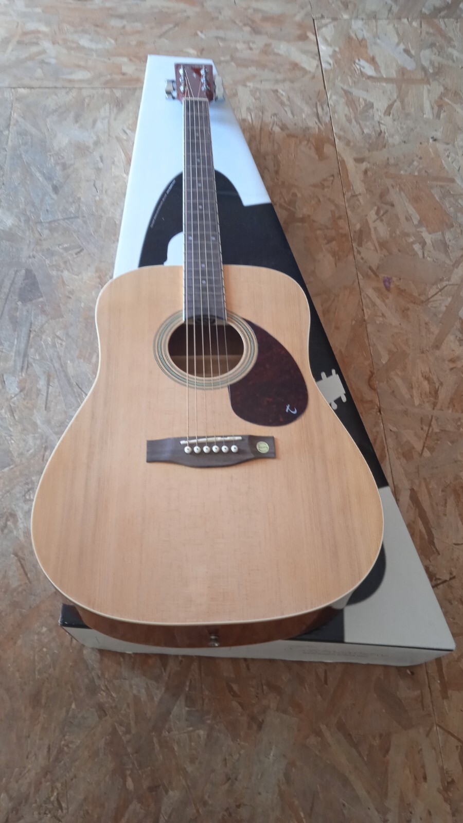 Guitare acoustique D1 Tenson de style folk naturel instrument de musique de salon