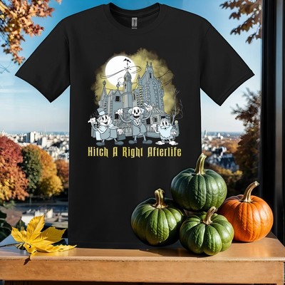 Disney The Haunted Mansion Hitch T-Shirt T Shirt Herren Damen Unisex Tshirt SY329