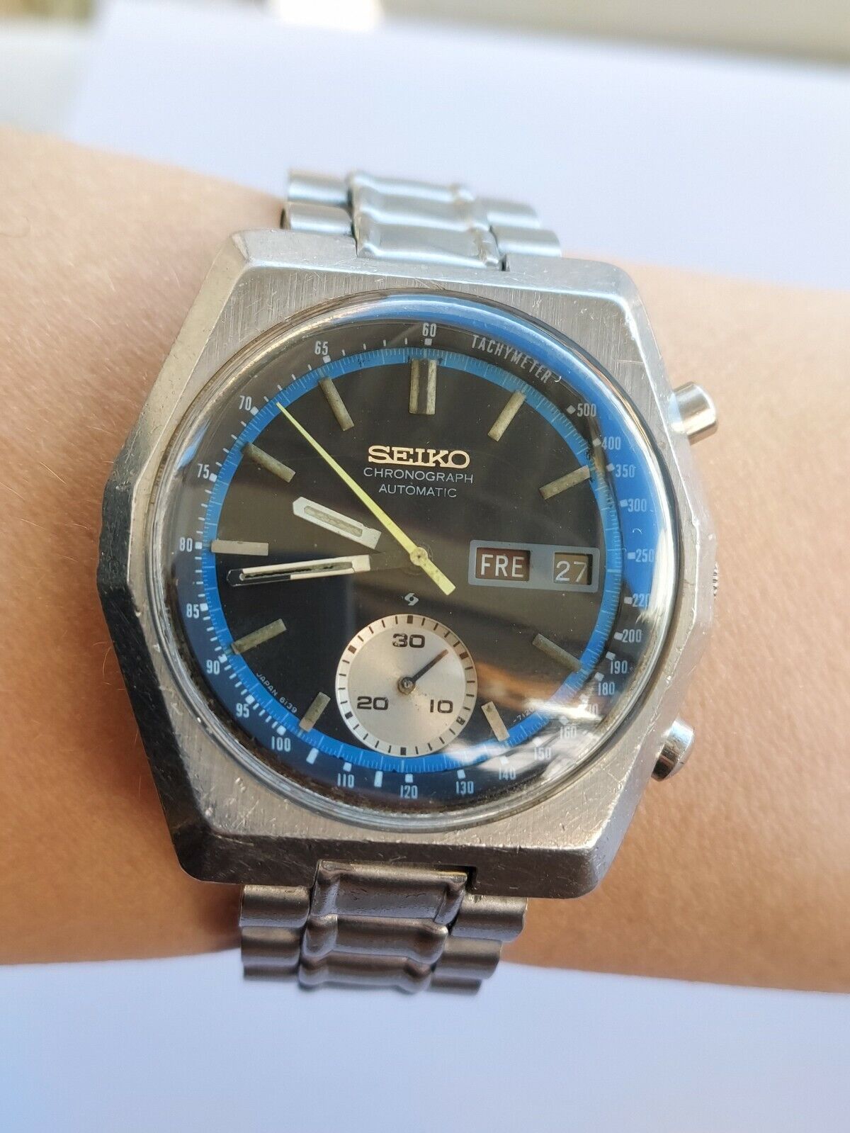 SEIKO WATCH 6139-7080 SPEEDTIMER CHRONOGRAPH AUTOMATIC DAY DATE MENS   | eBay