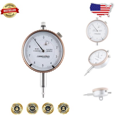 Accusize Dial Indicator 0-0.05'' Range - Portable and Precise Measurement Tool