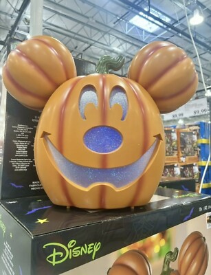 Disney Mickey Pumpkin Light Up 20" Jack O Lantern Costco 2024 IN HAND ...
