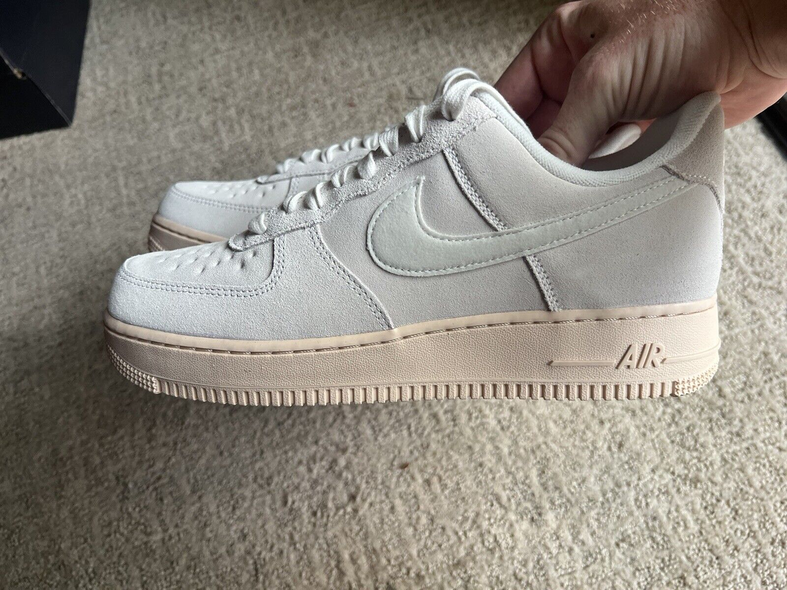 Size 8.5 - Nike Force 1 Premium Summit White/Pearl White/Black | eBay