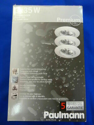Paulmann 99302 premium recessed light/lamp set swivel 3x35W S1