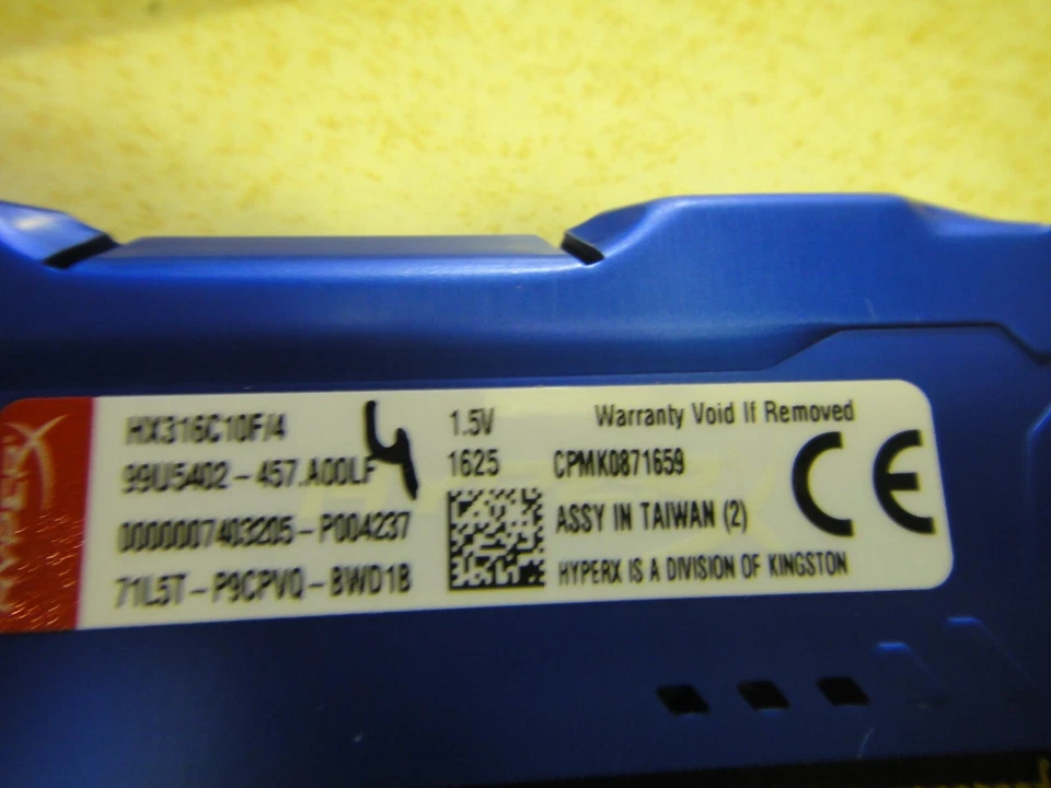 HyperX HX316C10F FURY - Memoria DDR3 color Azul dos en venta España - Image 4 of 4