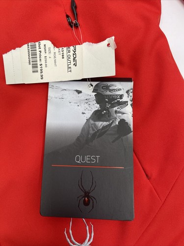 Spyder Quest Red Women's Ski Jacket Coat Size 4 (Small) - Picture 9 of 19