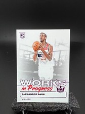 2025 Panini Court Kings Alexandre Sarr RC Works In Progress Purple /99 #7602 MC