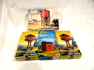 4-Vintage Atlas HO Scale Buildings in Original Boxes Unbuilt NIB | eBay
