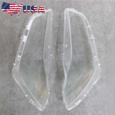 New Pair Clear Headlight Lens Cover For Maserati Ghibli 4-Door 2014-2022