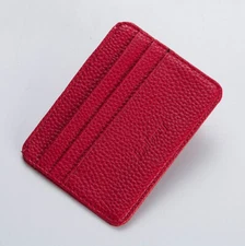 Front Pocket Minimalist Leather Slim Wallet Medium Size Coin Purse Card Holder