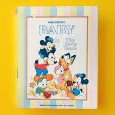 Vintage 1983 Walt Disney Baby The Early Years Baby Record Book Birth to 7 In BOX