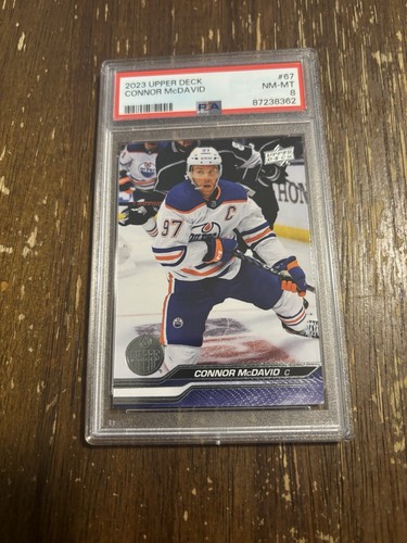 2023 Upper Deck Connor Mcdavid PSA 8 #67 Edmonton Oilers Hockey Card