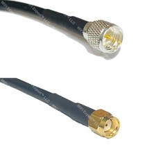 LMR240UF MINI UHF MALE to RP-SMA MALE Coax RF Cable USA-Ship Lot