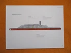 Civil War Confederate Warship Print - "CSS Louisiana" - I COMBINE SHIPPING