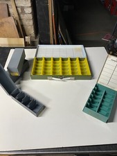 Lot of 5 Assorted Ready File 35mm Slide Container Metal Plastic Storage Boxes