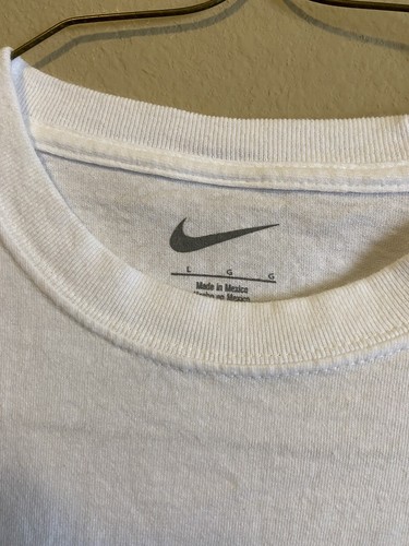 Nike Sports Camp Short Sleeve Swoosh Crew Neck T Shirt Men's Large White - Picture 4 of 4