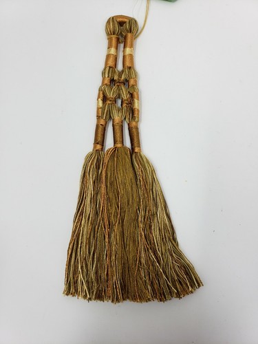 2 WUNDERSCHÖNE BOMAR DAESHAWNA GOLDRUTE GROSS GEWEBT 10" SCHLÜSSEL QUASTEN VORHANG BORTE - Bild 10 von 12