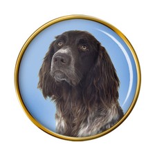 German Longhaired Pointer Lapel Pin Badge
