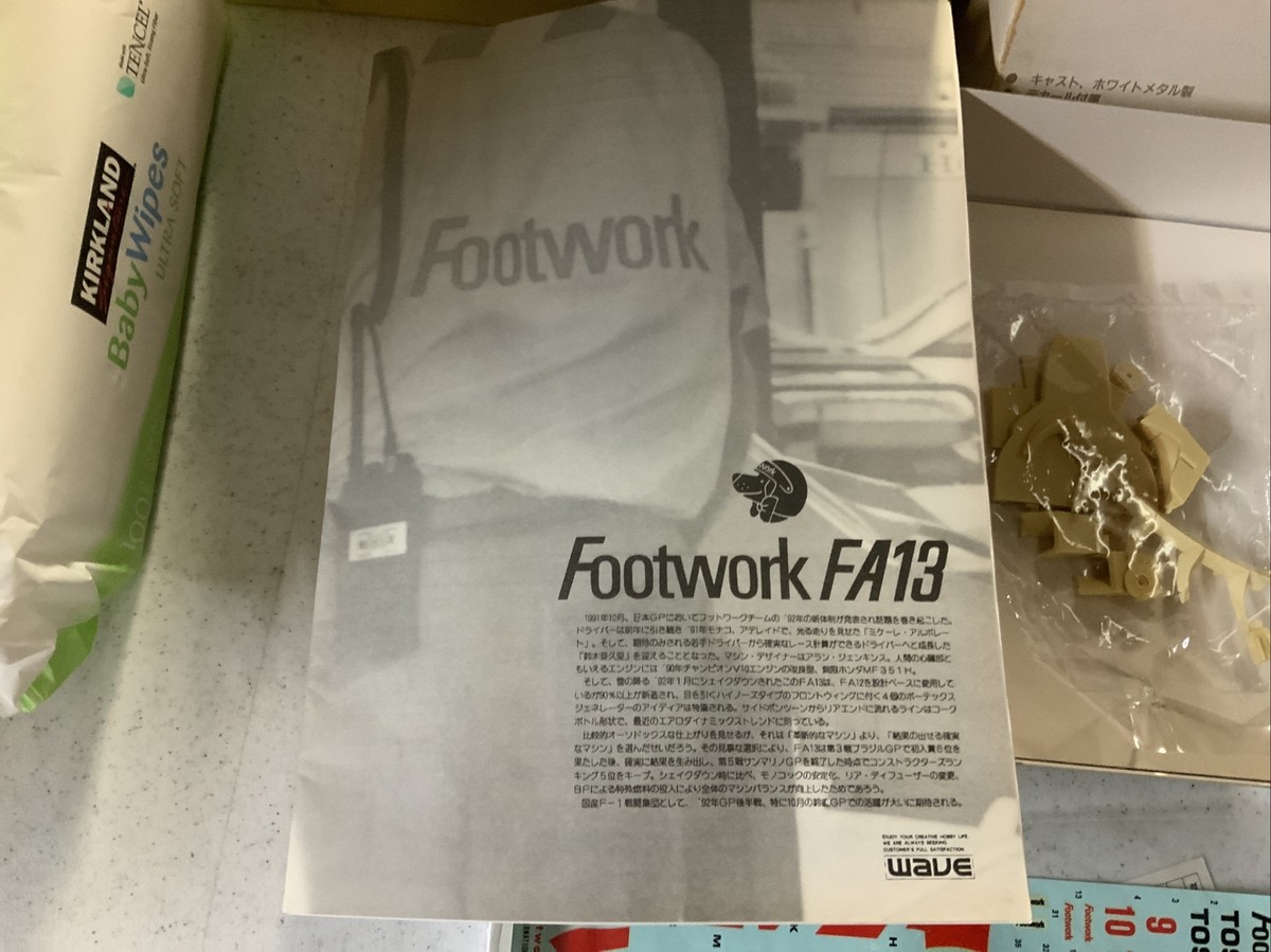 WAVE Footwork FA13 1/24th Scale Car Model Kit NEW Resin