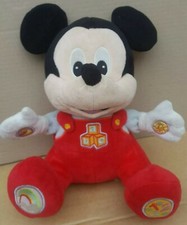 Mickey Mouse Interactive Clementoni Baby Singing Play Learn Soft Toy Preowned