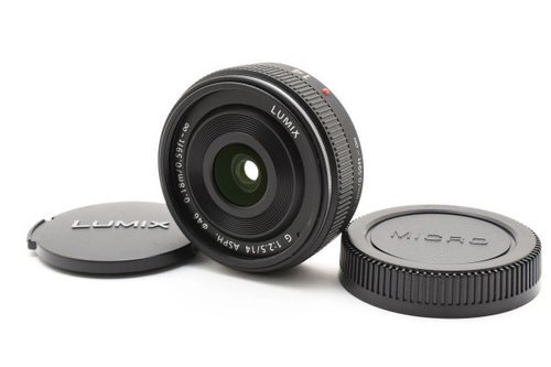 Panasonic LUMIX G 14mm F2.5 ASPH. H-H014 Black Manual Lens 4/3
