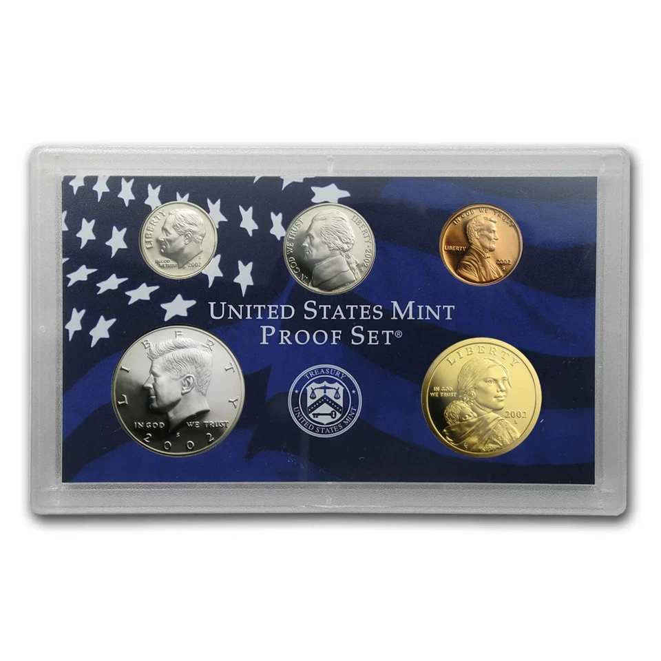2002-S | US Mint Set | Proof | 10 Coins | COA and Box | Item # 1010 - Image 2 of 3