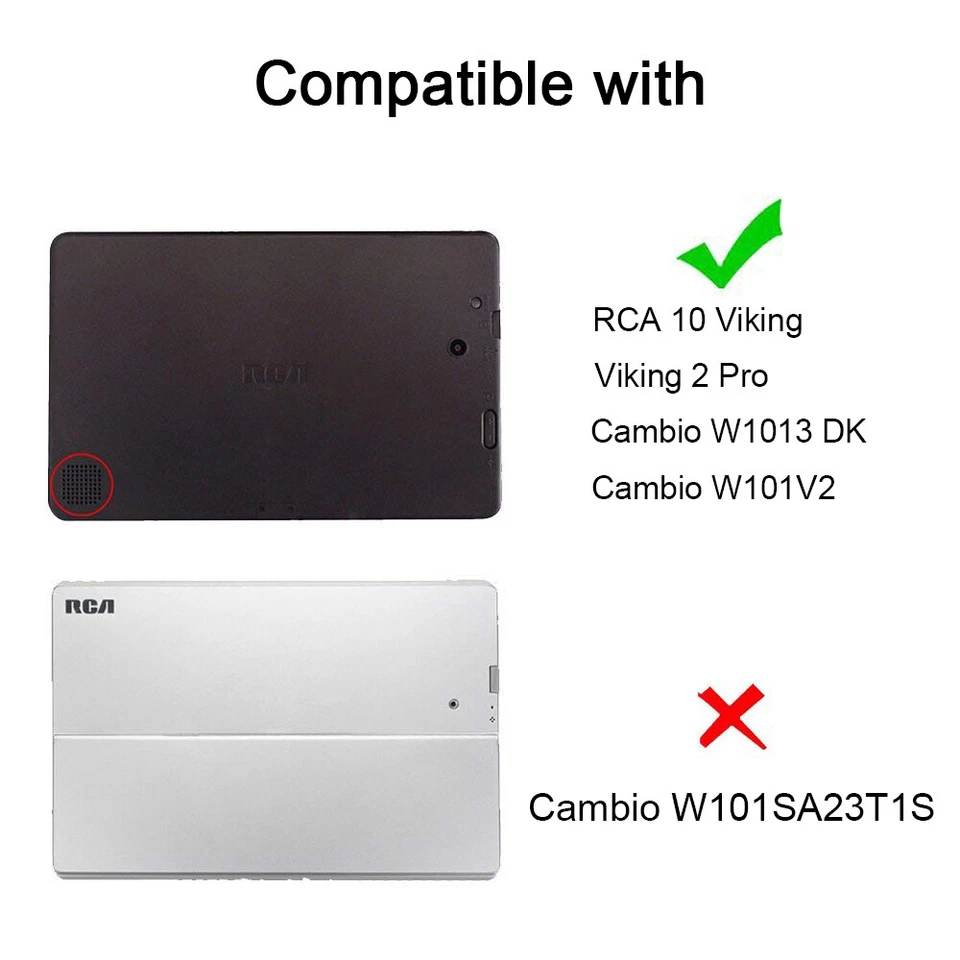 For RCA Cambio W101V2/RCA 10 Viking Shockproof Rugged Hard Armor Stand Case - Image 3 of 4