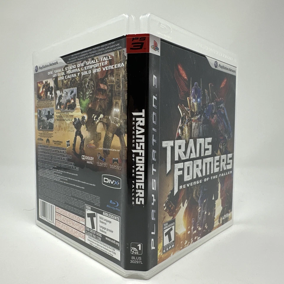 Transformers: Revenge of the Fallen (Sony PlayStation 3, 2009) PS3 No Manual - Image 3 of 4