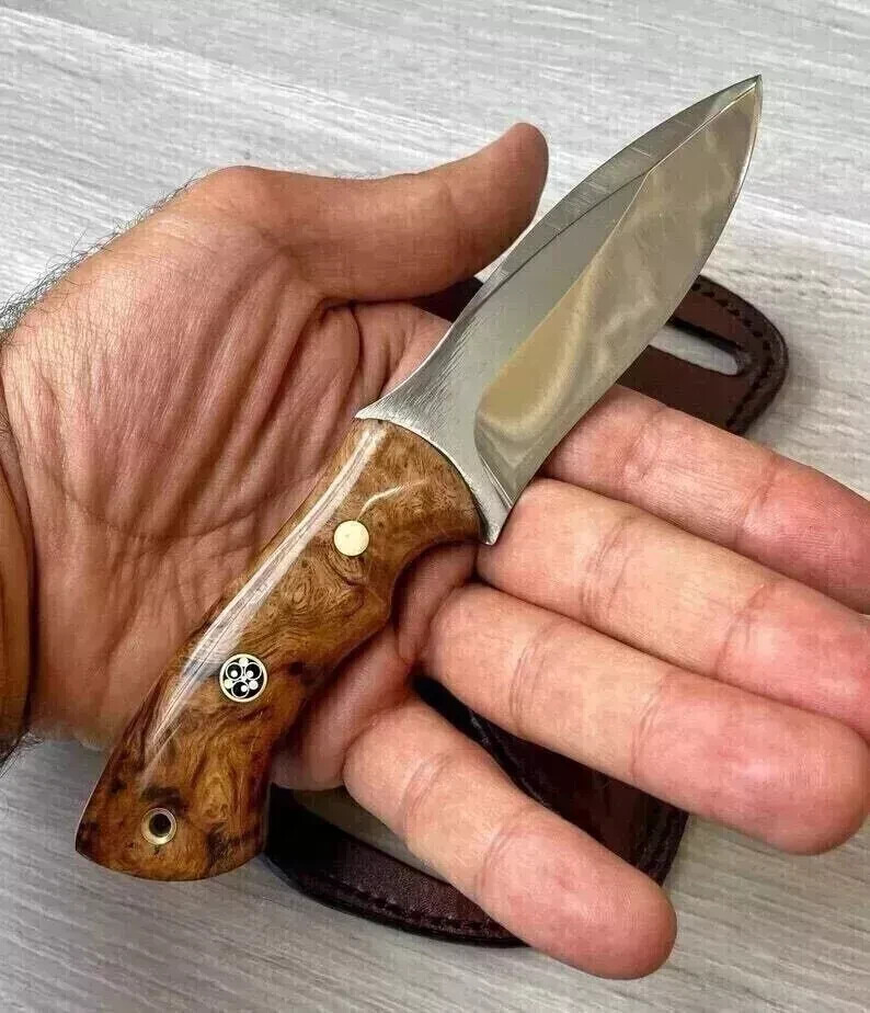 Custom Handmade Hunting Knife Carbon Steel 1075 and Bushcraft Knife with sheathH