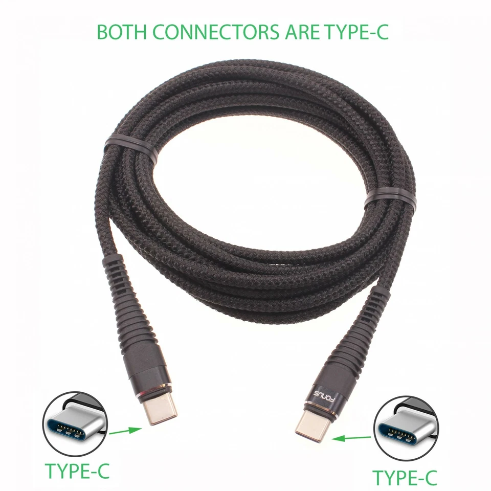 6FT LONG PD CABLE TYPE-C TO USB-C FAST CHARGER POWER CORD  for PHONES & TABLETS - Image 2 of 4