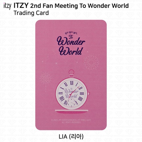 ITZY 2nd Fan Meeting To Wonder World Trading Card Photocard KPOP K-POP - Picture 30 of 144