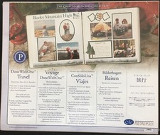 2004, Creative Memories, 10 x12 Travel, Die Cut Shapes, NIP