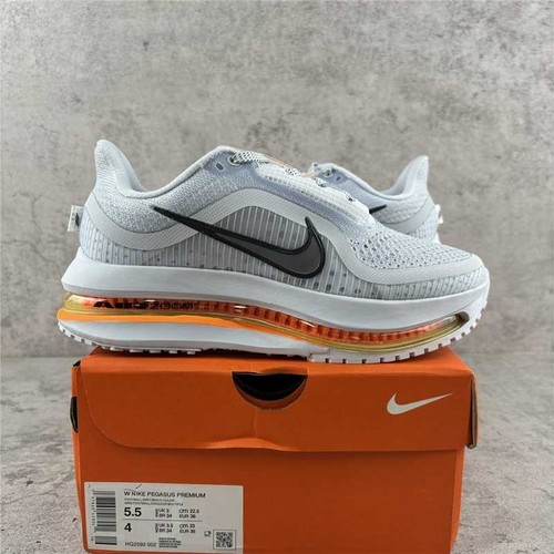 Nike Air Zoom Pegasus Premium Grey Orange Multi‑Color Running Shoes