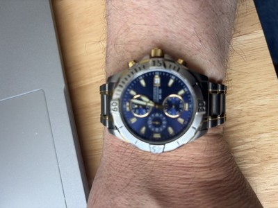 Stylish Two-Tone Stainless Steel Quartz Watch for Men - AN3394-59L