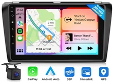 Eonon M3BKX7 Android 14 Car Stereo GPS Navi Radio CarPlay WiFi For Mazda 3 04-09