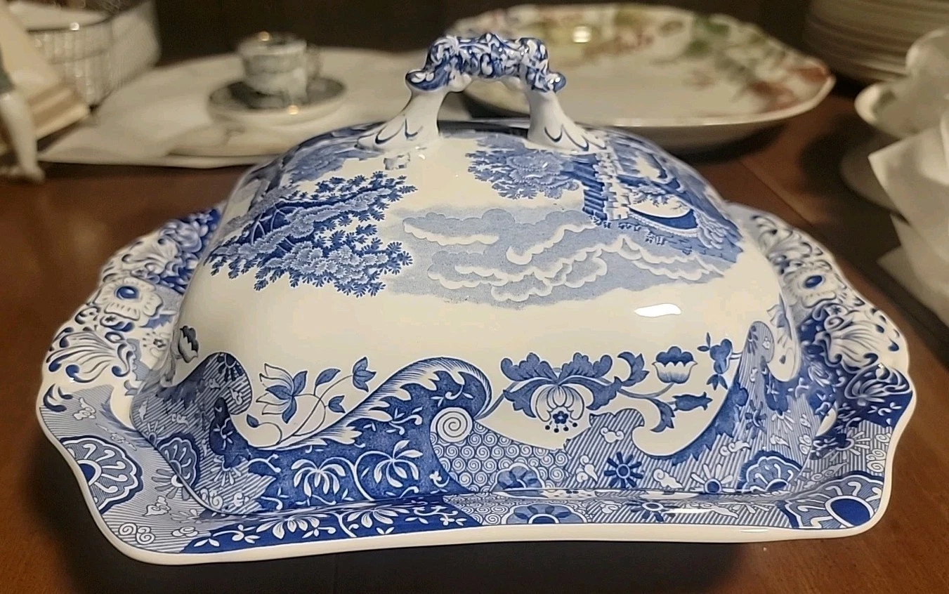Spode Blue Italian Vegetable Dish - Thumbnail 5