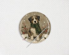 Needle Minder, Dog Needle Minder, Primitive Cross Stitch Needle Minder