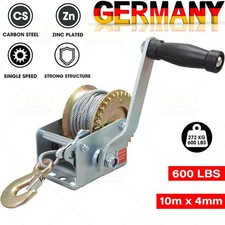 Handseilwinde 600 Lbs 272kg 10m Drahtseil Greifzug Handseilzug Forstseilwinde