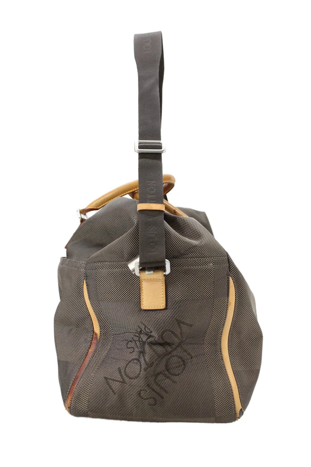 Bolso de mano Louis Vuitton para mujer Damier Geant Suvlan 2 vías equipaje de lona marrón Foto 4 de 4