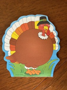 Vintage Carson Dellosa Turkey Notepad 31 Sheets 