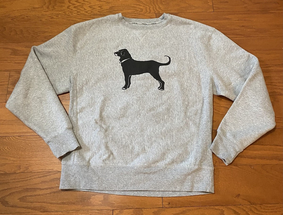 The Black Dog Sweater Adult Medium Gray Crew Neck Sweatshirt Heavyweight  109270